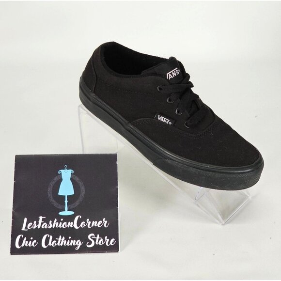 Vans Children Black Canvas Doheny Platform Low Top Sneaker Size 2.5Y  1234 - Picture 12 of 16